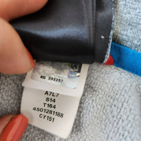The North Face Pullover Sweatshirt Mens Gray Blue Accent Zipper Long Sleeve Sz M - Picture 12 of 16